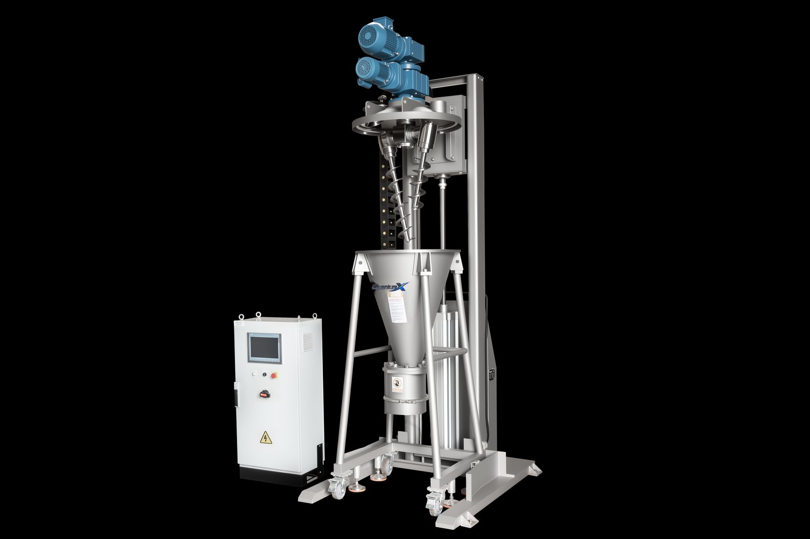 QuantumX conical screw mixer dryer lab pilot unit