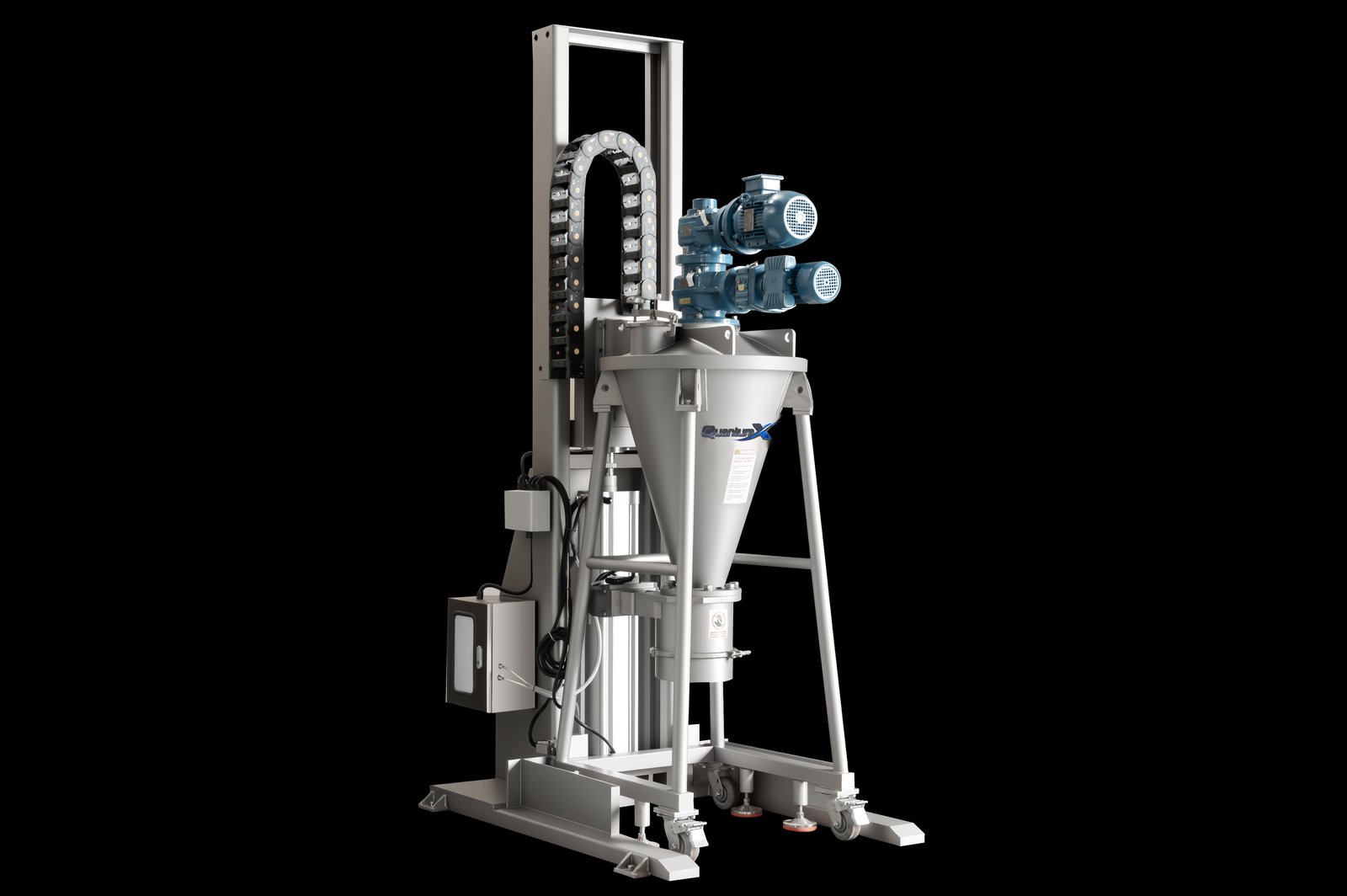 QuantumX conical screw mixer hydraulic lift column