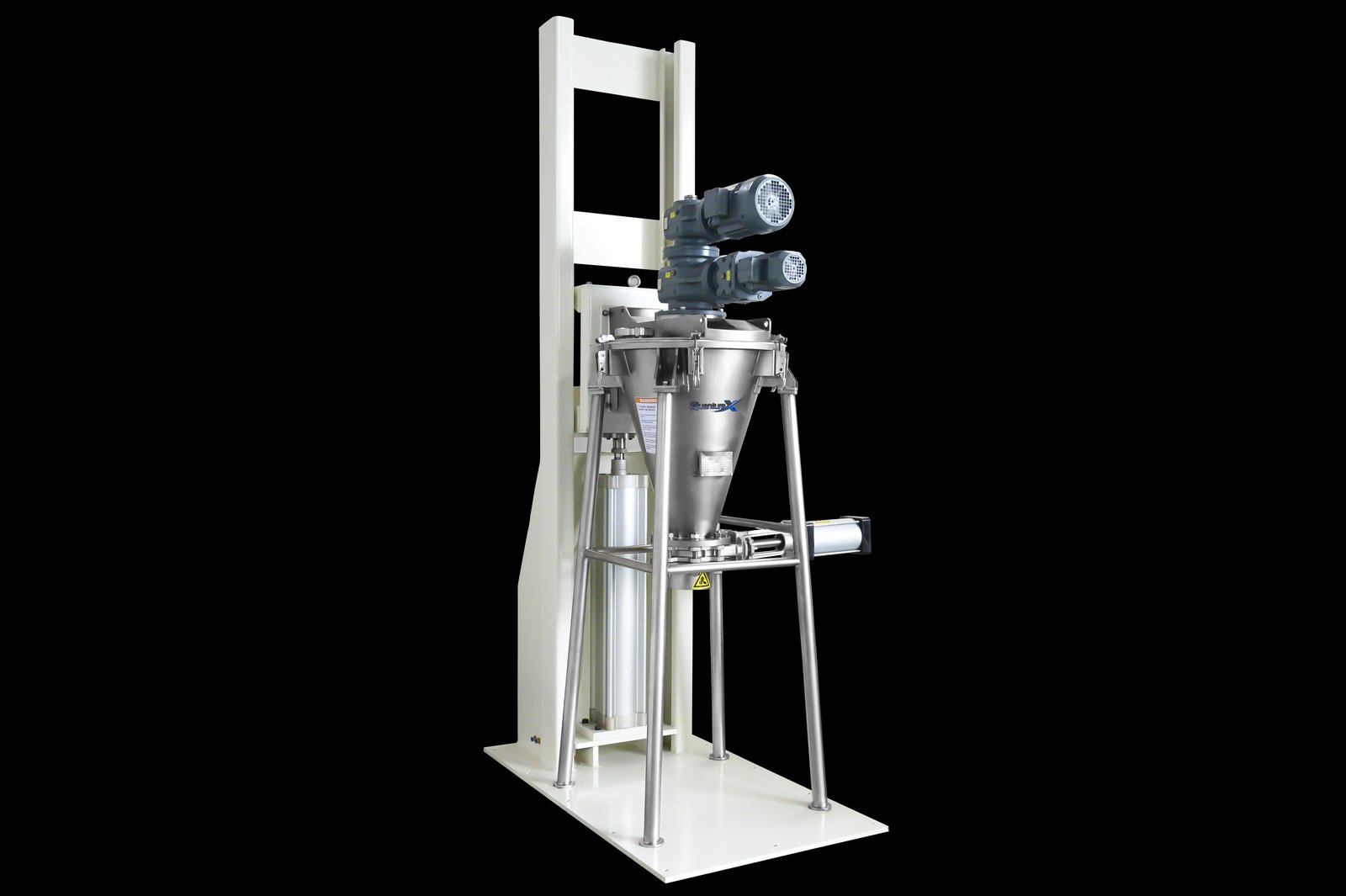 QuantumX conical screw mixer vertical lift system