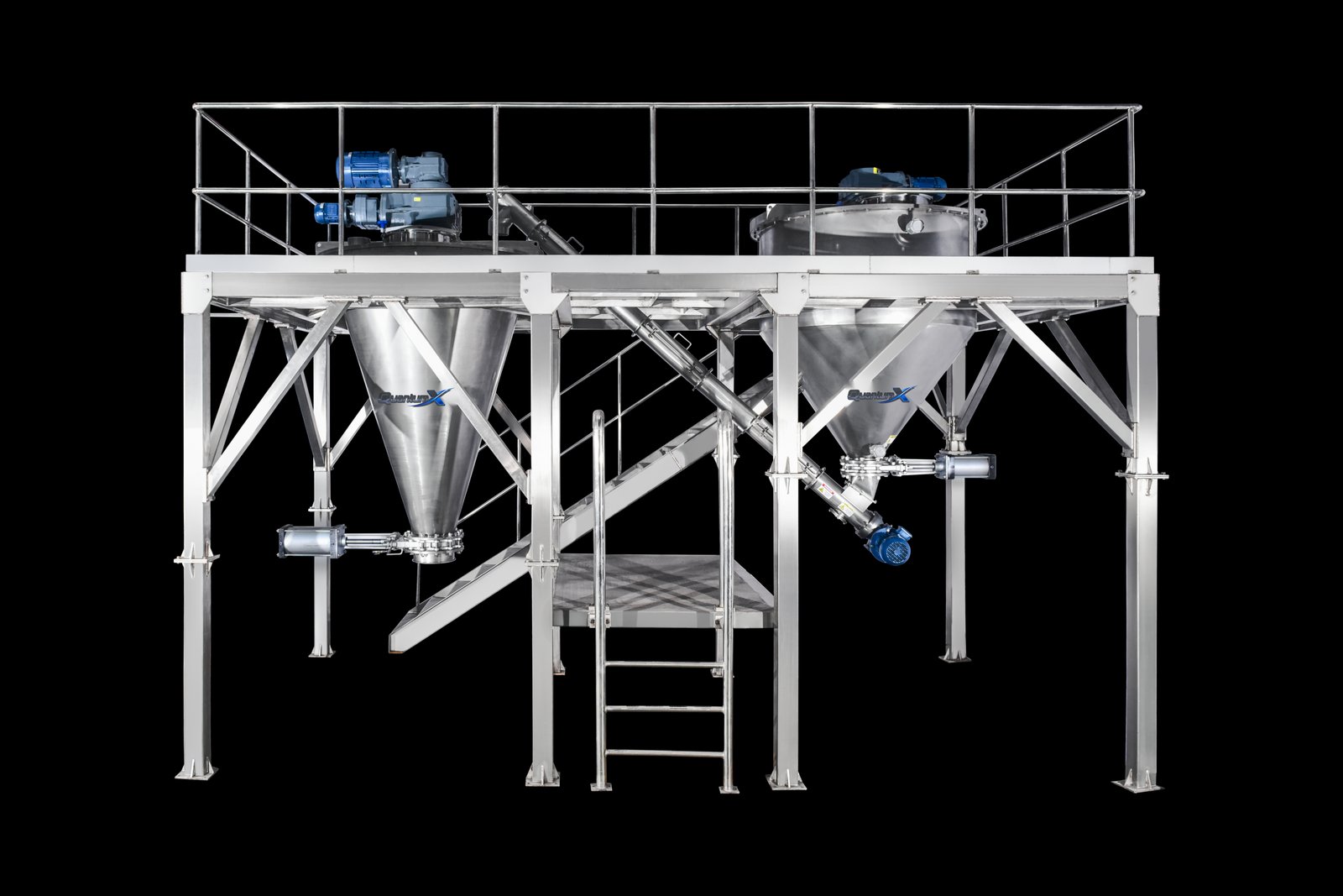 QuantumX twin conical screw mixer batching plant