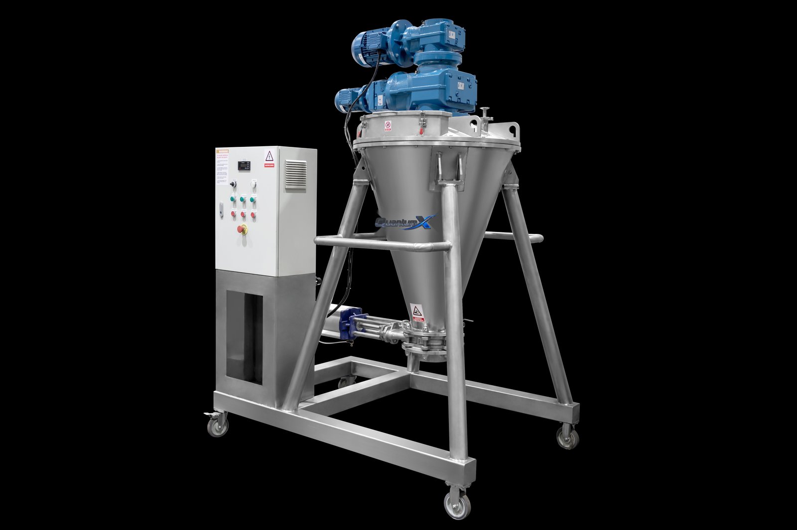 QuantumX vacuum conical mixer dryer control system