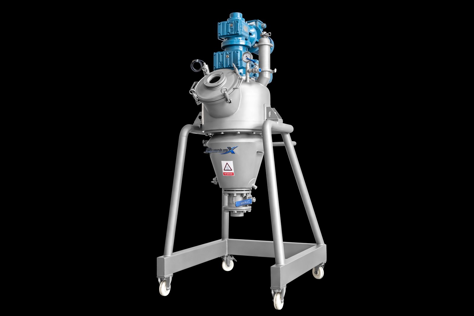 QuantumX vacuum conical mixer dryer vacuum filter system