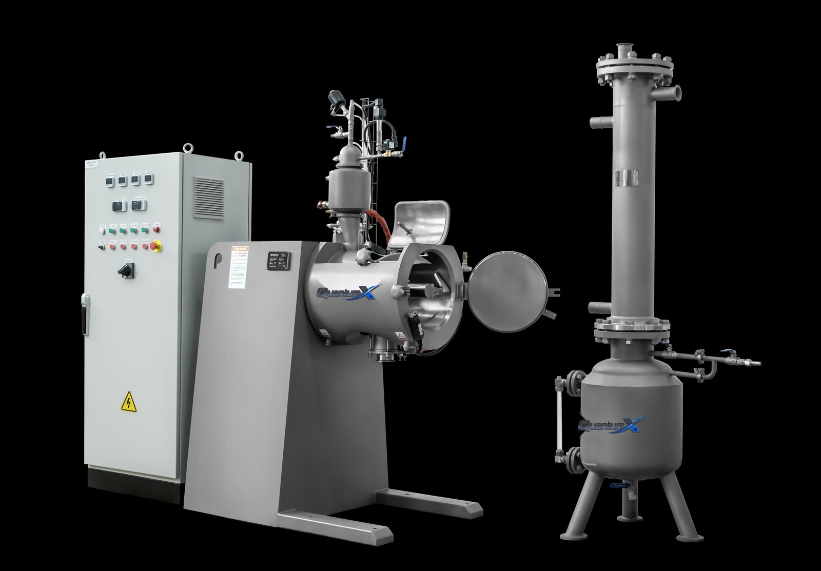 QuantumX pilot vacuum paddle dryer solvent recovery system