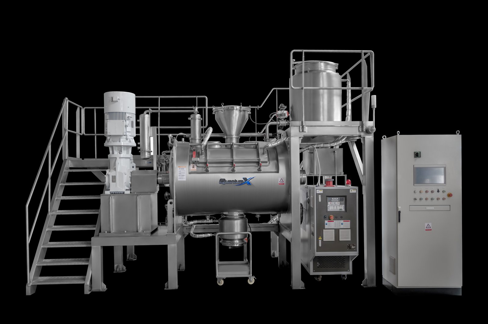 QuantumX production vacuum paddle dryer thermal skid