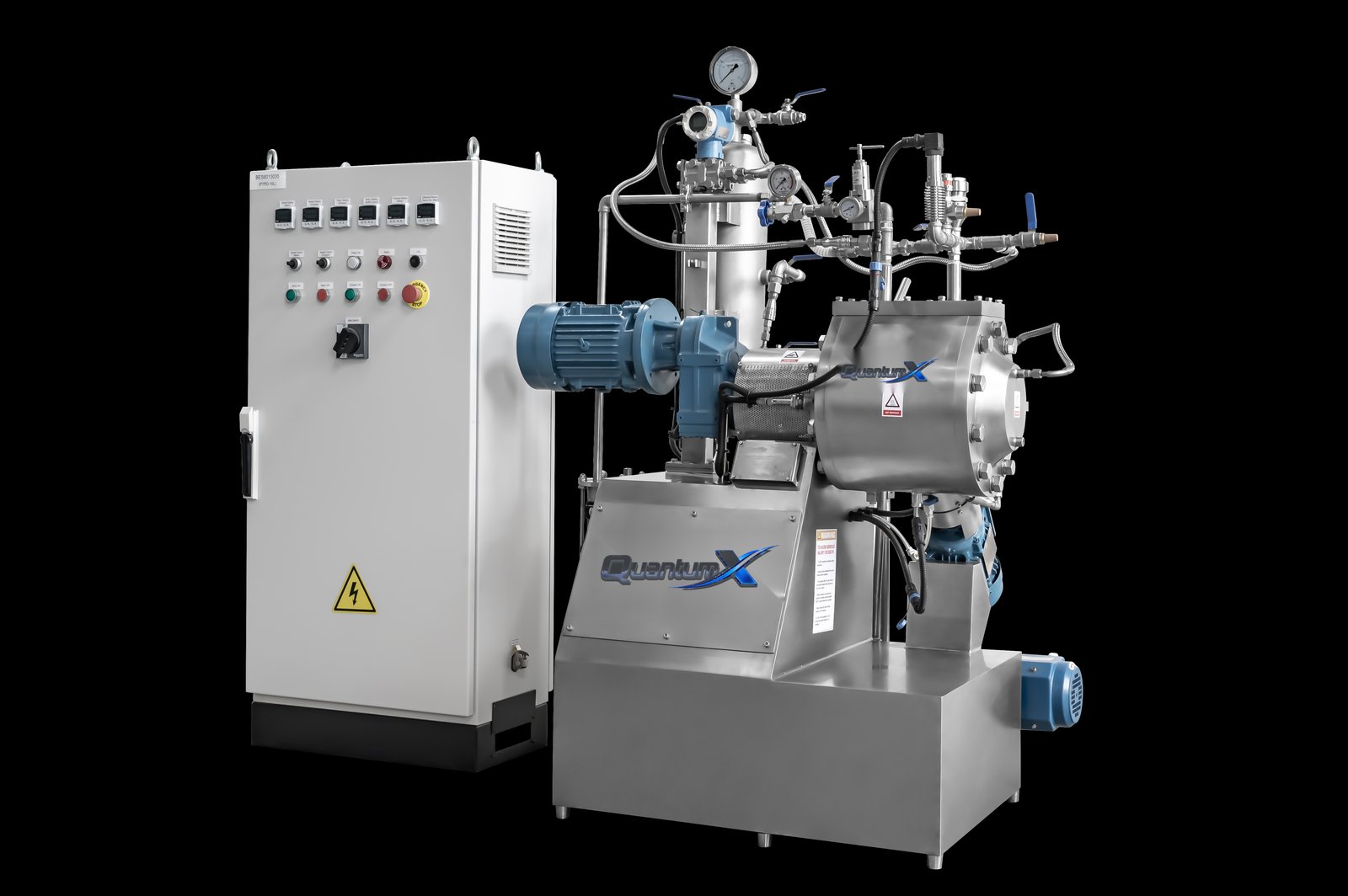 QuantumX vacuum paddle mixer dryer lab system