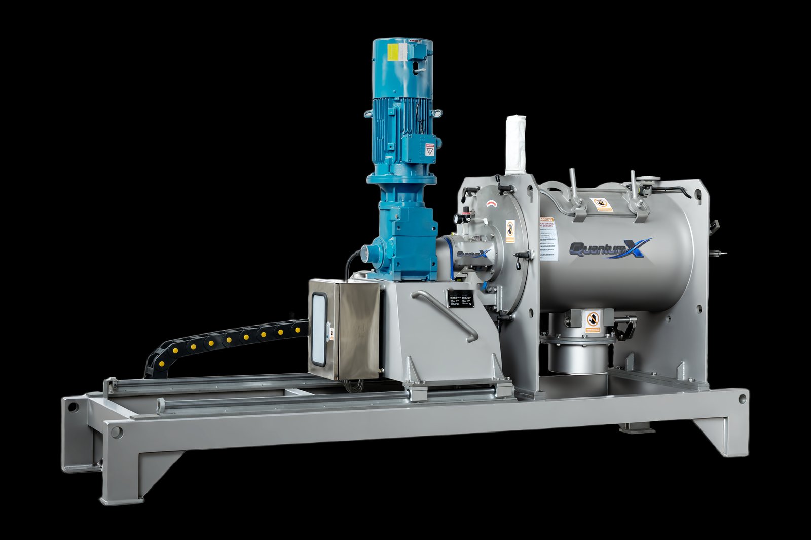 QuantumX pilot vacuum plow mixer dryer vertical drive