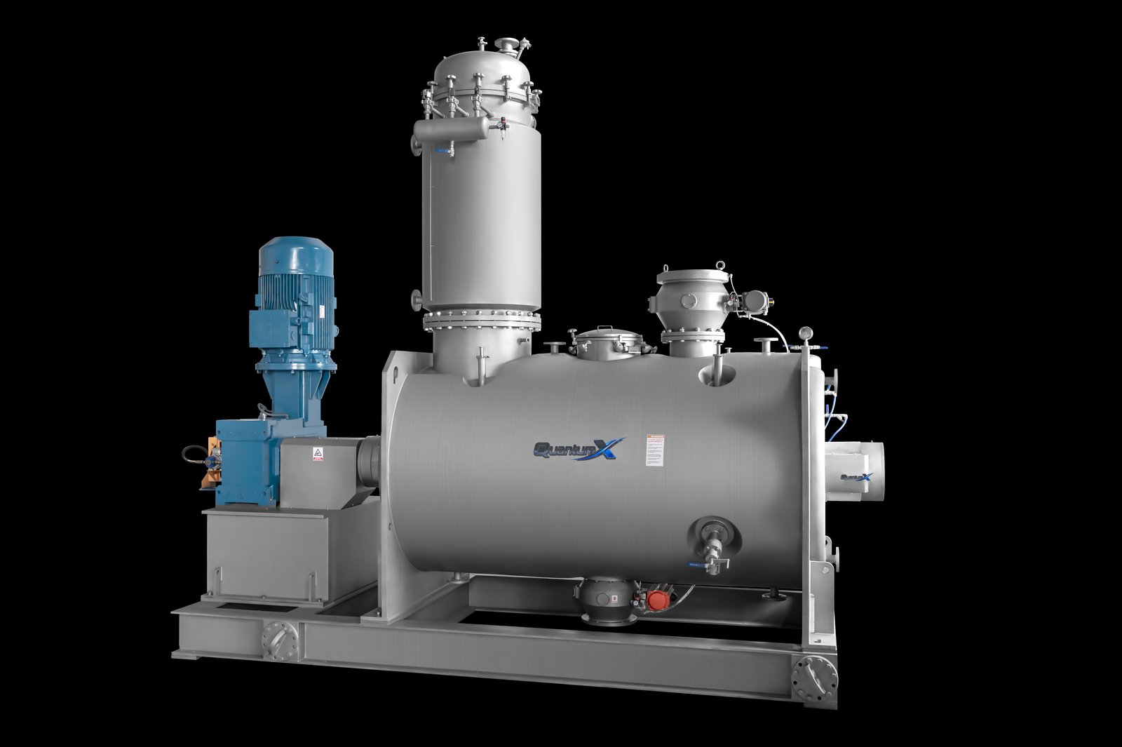 QuantumX production vacuum plow mixer dryer system