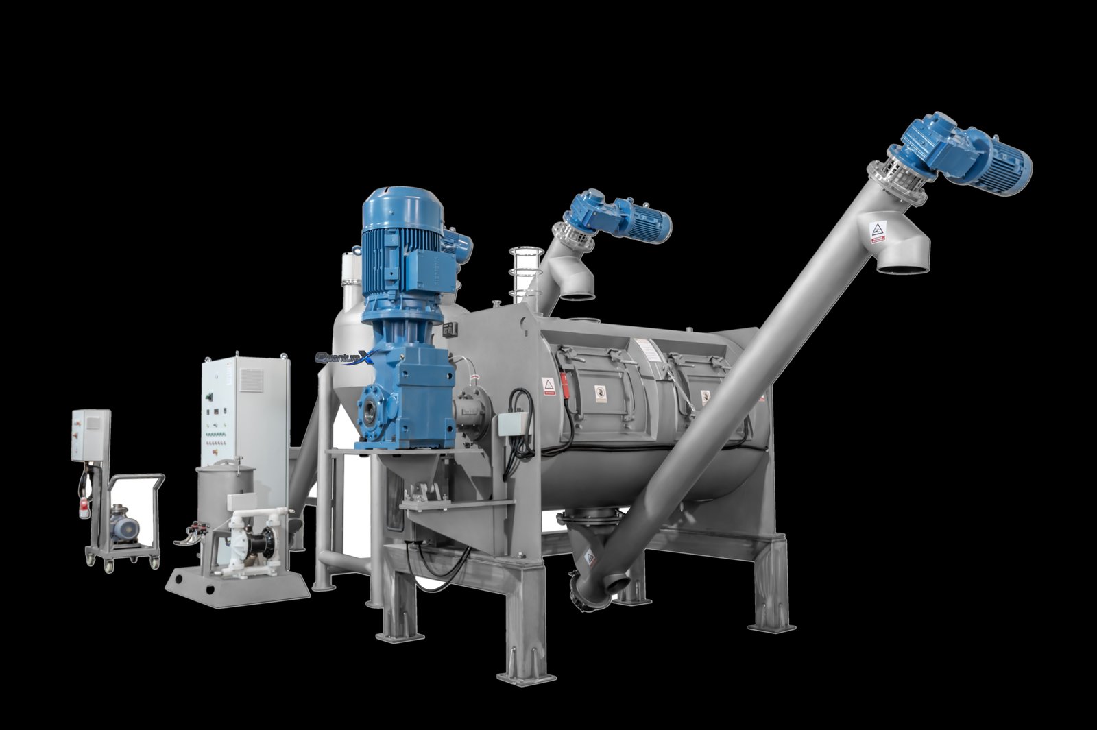 QuantumX vacuum plow mixer dryer batching line screw feeder